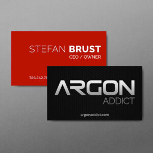 Argon Addict | Business Card Design